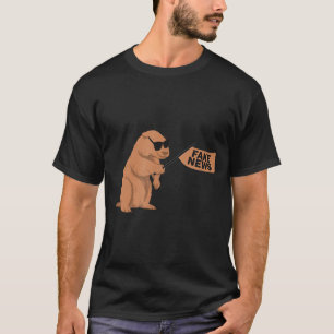 Groundhog Fake News Marmot Influencer Social Media T-Shirt
