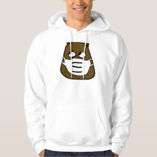Groundhog in Face Mask Hoodie