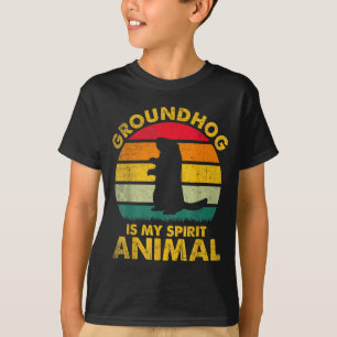 Groundhog Is My Spirit Animal Funny Groundhog Day T-Shirt