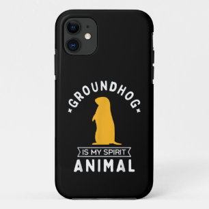 Groundhog is my Spirit Animal Funny Woodchuck Case-Mate iPhone Case