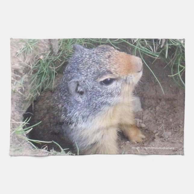 Groundhog Kitchen Towel (Horizontal)