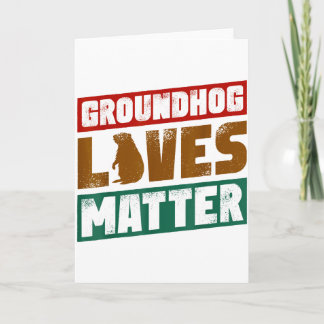 Groundhog Lives Retro Vintage Animal Lovers Men Wo Card