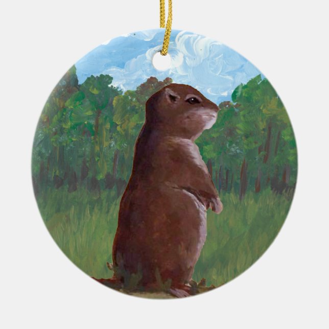 Groundhog Ornament (Front)