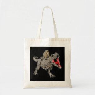 Groundhog Riding T-Rex Dinosaur - Ground Hog Day C Tote Bag