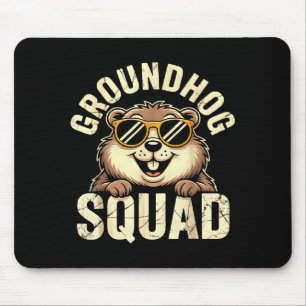 Groundhog Squad 2026 Happy Groundhog Day  Mouse Pad