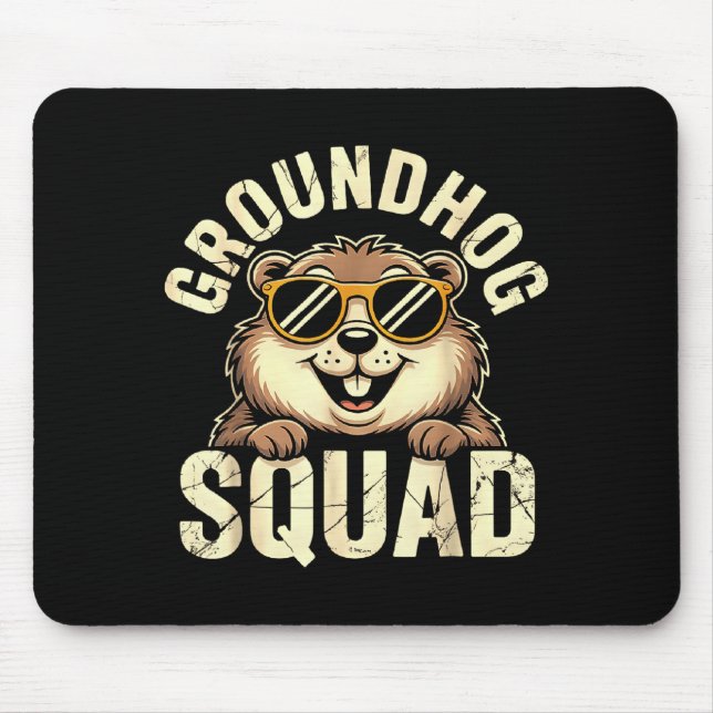 Groundhog Squad 2026 Happy Groundhog Day  Mouse Pad (Front)