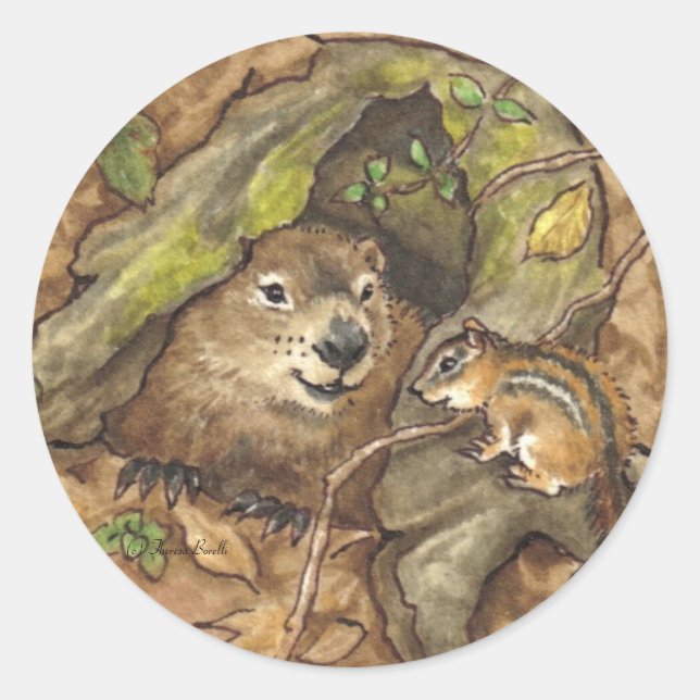 Groundhog Stickers (Front)