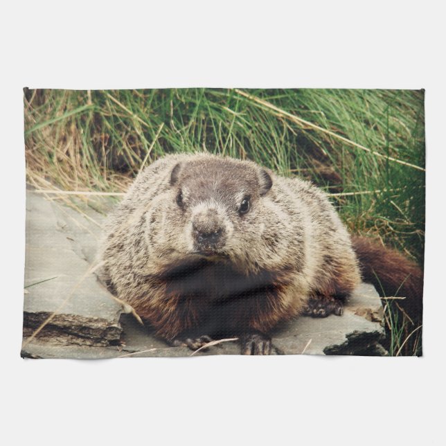 Groundhog Tea Towel (Horizontal)