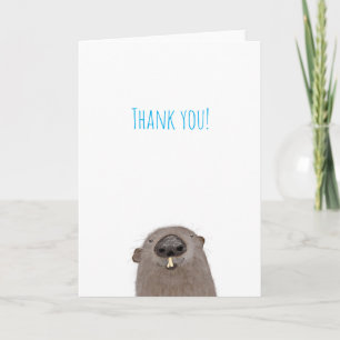 Groundhog thank you card