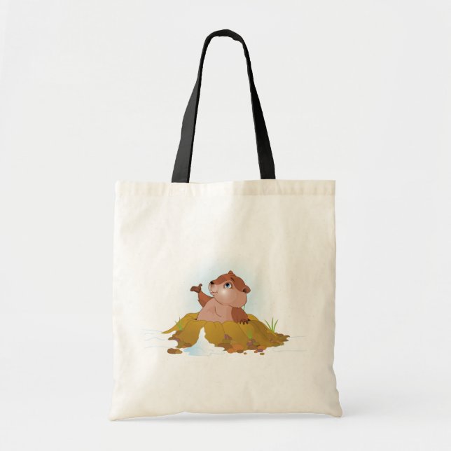 Groundhog Tote Bag (Front)