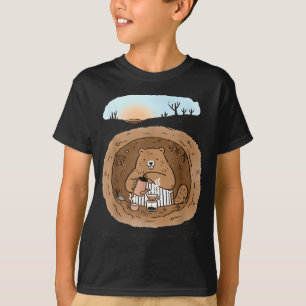 Groundhog Women Mom Groundhogs Day Coffee First Ki T-Shirt