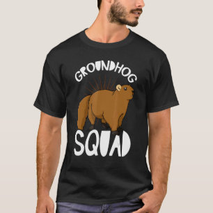 Groundhog Woodchuck Marmot Animal Ground Squirrels T-Shirt