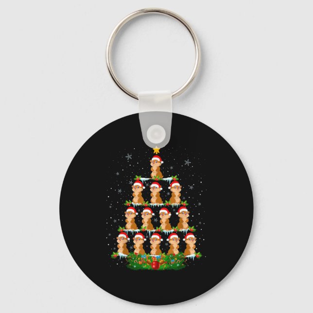 Groundhogs Day Early Spring For Outdoor Pickleball Key Ring (Front)