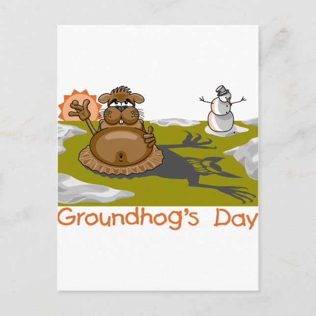 Groundhog's Day Postcard (Front)