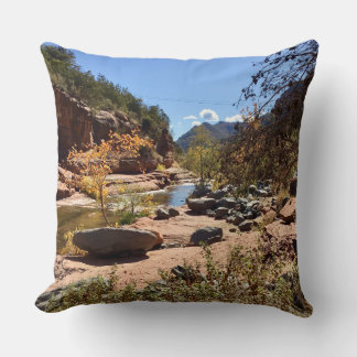 Grounding in Sedona Tranquillity Scenic Nature Cushion