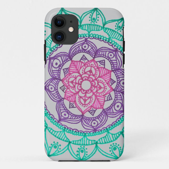 Grounding Mandala iPhone 5 Case By Megaflora (Back)
