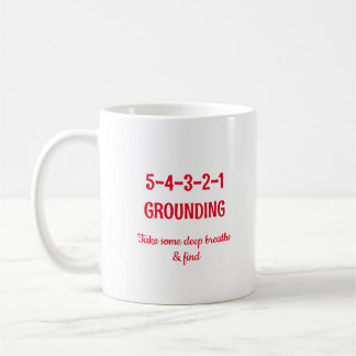 Grounding Technique for Anxiety/Stress 5 Senses Coffee Mug