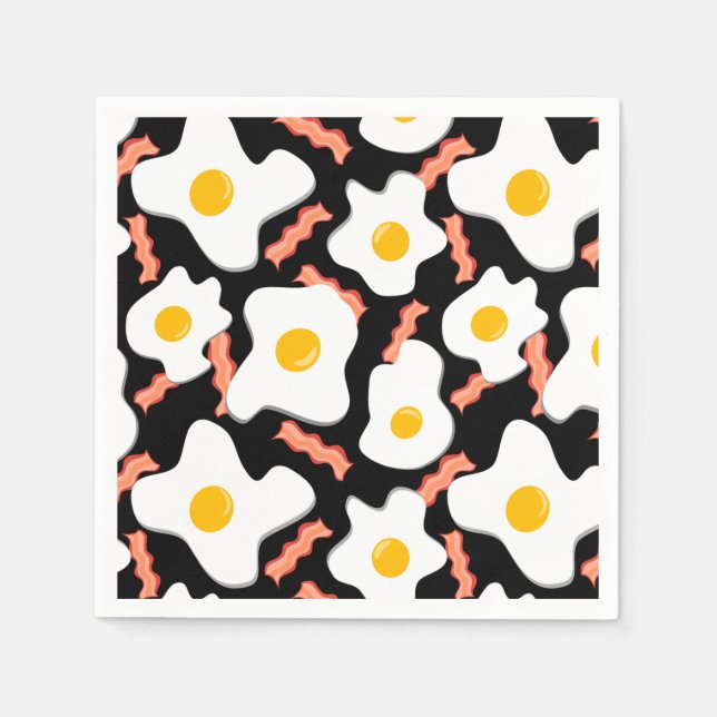 Grounds, Eggs & Side Of Bacon Napkin (Front)