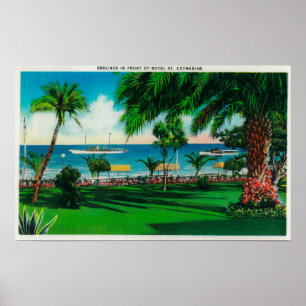 Grounds in front of Hotel St. Catherine Poster