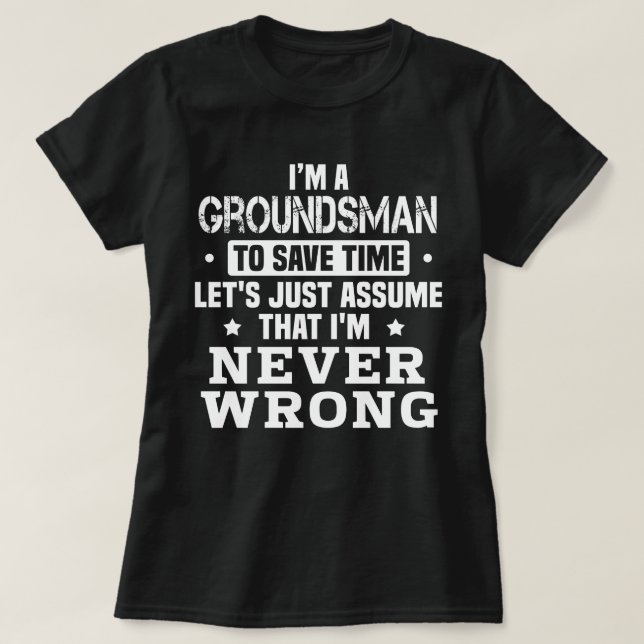 Groundsman T-Shirt (Design Front)