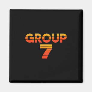 Group 7 teacher proud funny school squad halloween magnet