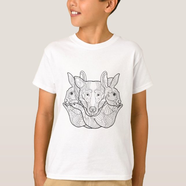 Group Animal Doodle T-Shirt (Front)