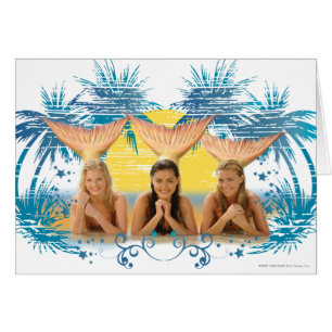 Group Blue Palm Tree Graphic