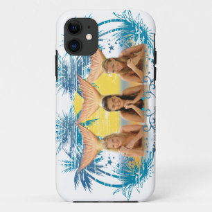 Group Blue Palm Tree Graphic Case-Mate iPhone Case