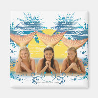 Group Blue Palm Tree Graphic