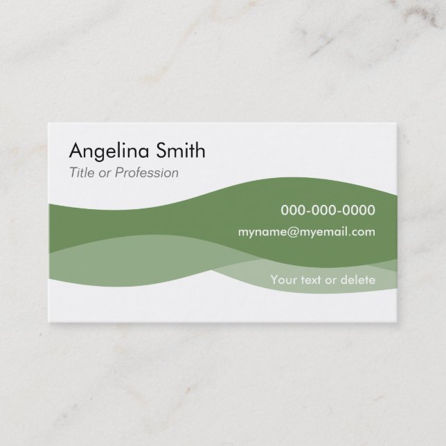 Group Calling card water waves B3G (Front)