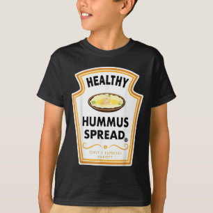 Group Condiments Halloween Costume Healthy Hummus T-Shirt