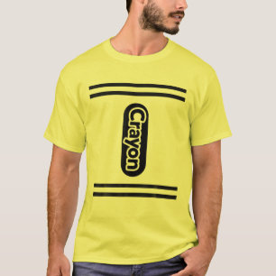 Group Family Halloween Costume Kids YELLOW Crayon T-Shirt