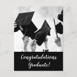 Group Graduation Celebration with Photo Invitation Postcard