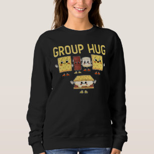Group Hug Camping Smores Campfire S'mores Camper Sweatshirt
