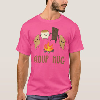 Group Hug Funny Roast Marshmallow S'More Camping C T-Shirt