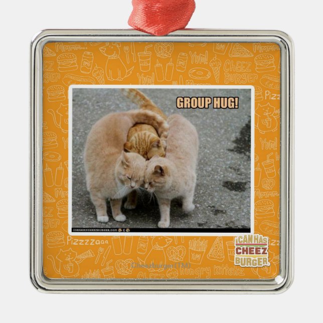 group hug metal tree decoration (Front)