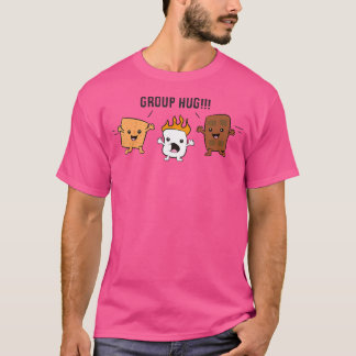 Group Hug S'Mores Campfire Marshmallow Chocolate S T-Shirt