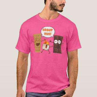 Group Hug Smores Funny Camping Chocolate Marshmall T-Shirt