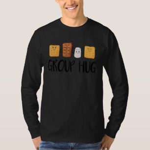 Group Hug S'mores Marshmallow Camping Campfire Smo T-Shirt
