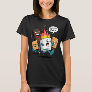 Group Hug Smores Marshmallow Chocolate Boys Funny  T-Shirt
