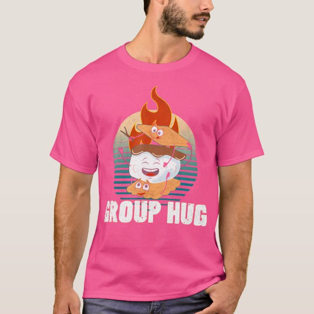 Group Hug Smores Shirt Group Hug Camping Shirt Gro (Front)