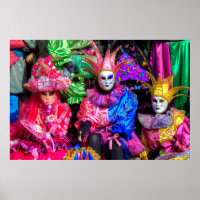 Group In Carnival Costume, Venice