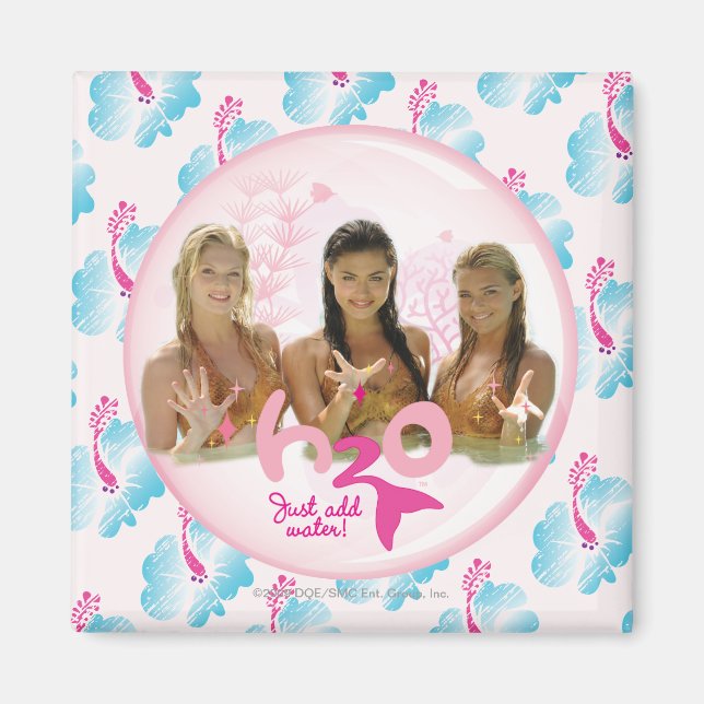 Group In Pink Bubble Magnet (Front)