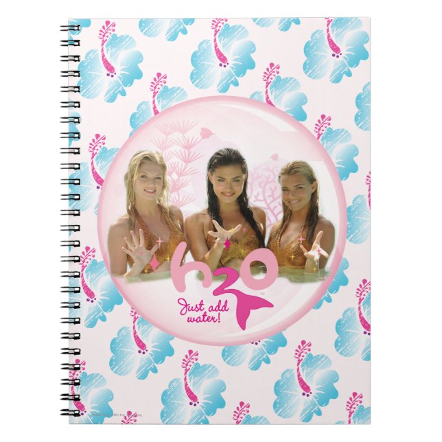 Group In Pink Bubble Spiral Notebook (Front)