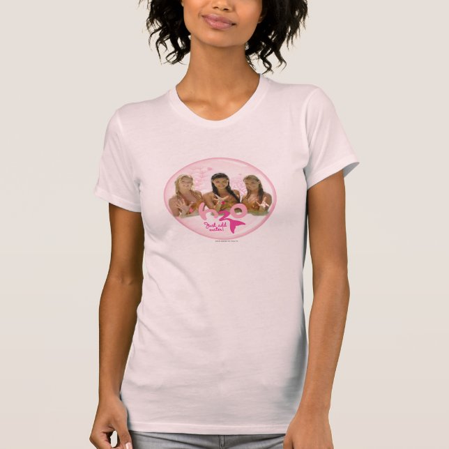 Group In Pink Bubble T-Shirt (Front)
