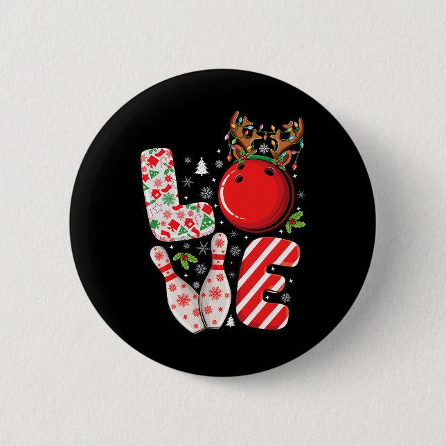 Group Matching Xmas Bowling Ball And Pins Christma (Front)