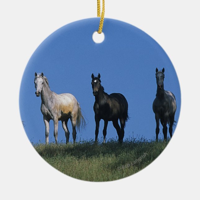 Group of Arabs Ceramic Tree Decoration (Front)