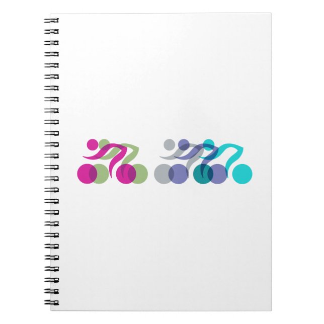 Group of Bikers Spiral Notebook (Front)