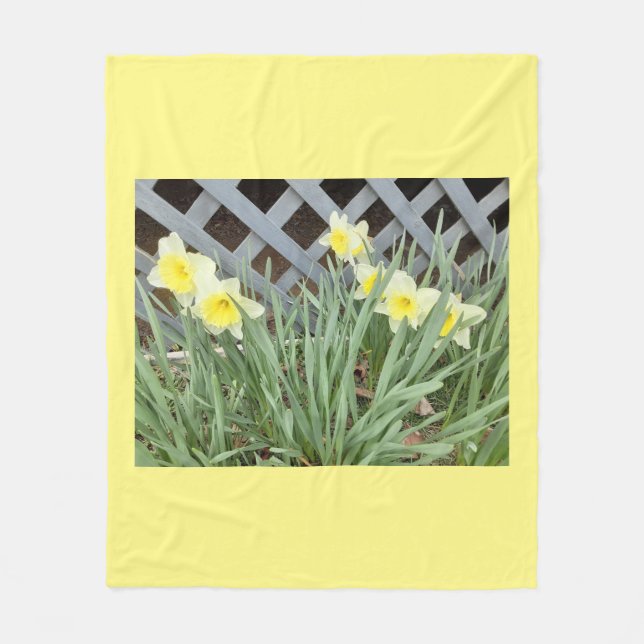 Group of Daffodils Fleece Blanket (Front)