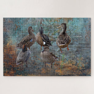 group of ducks 2mar jigsaw puzzle